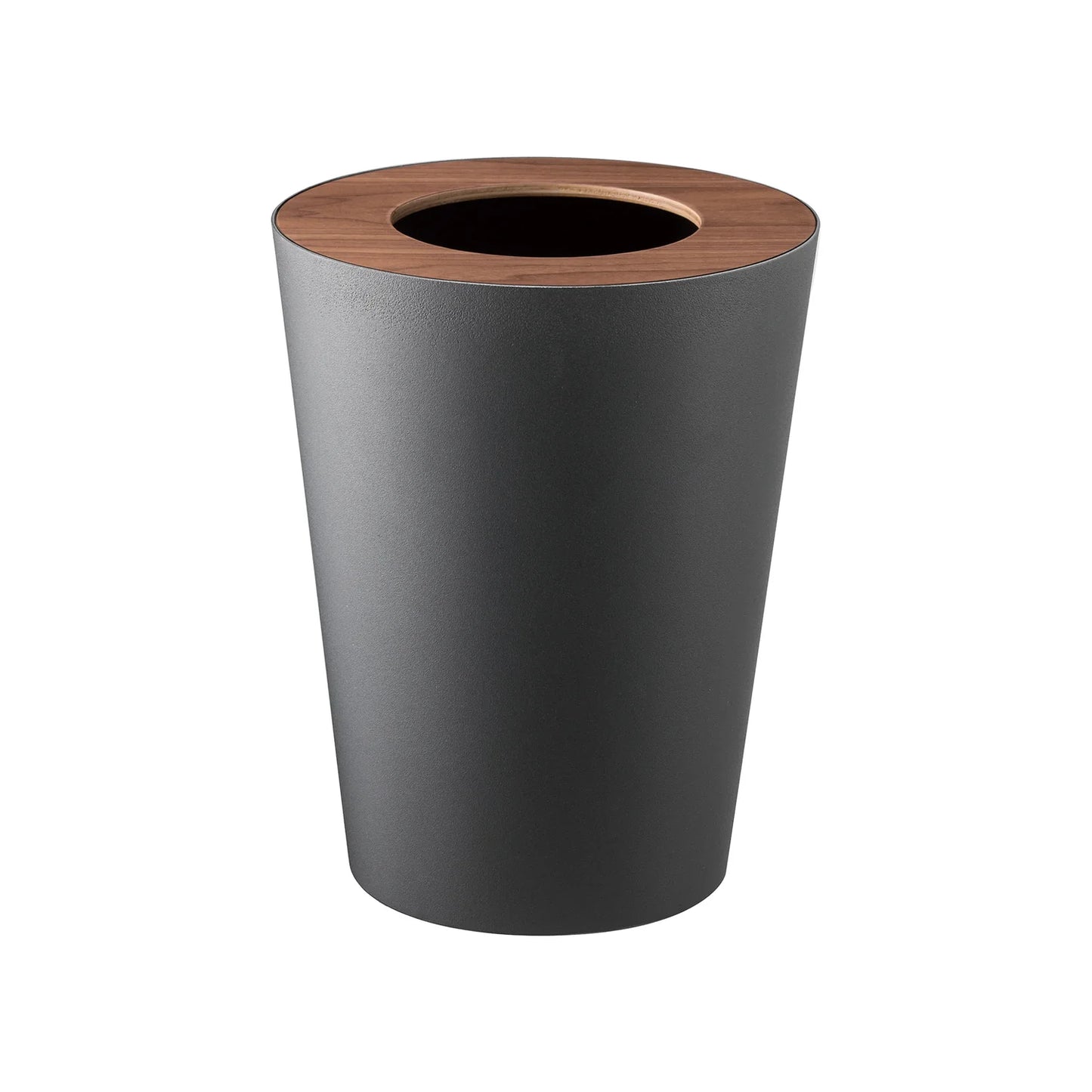 VELASTRIA - Trash Can - Round - Steel + Wood