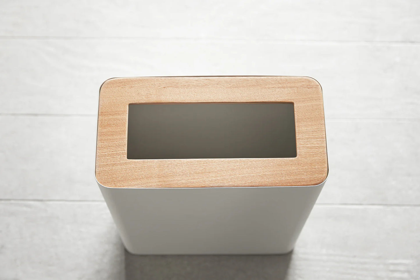 VELASTRIA - Trash Can - Rectangle - Steel + Wood
