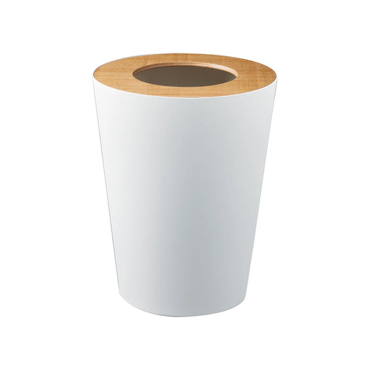 VELASTRIA - Trash Can - Round - Steel + Wood